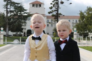 My runaway ring bearer on the left. My other handsome son on the right. IMG_0519